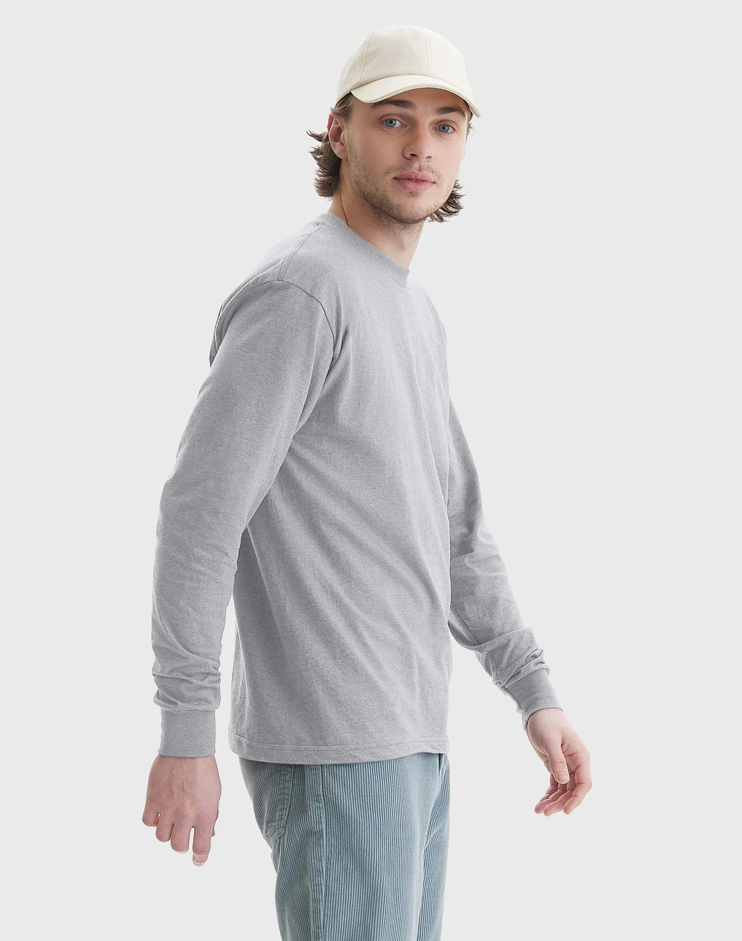Hanes Beefy Men's Long Sleeve T-Shirt, Cotton