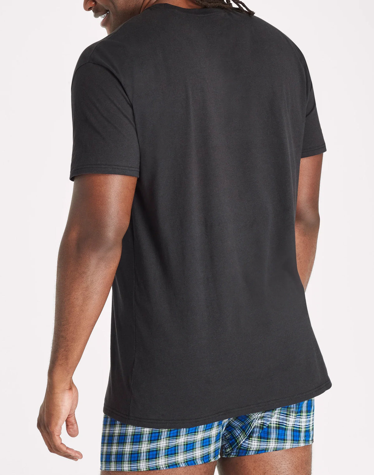 Hanes Ultimate Cotton Tall Men&rsquo;s T-Shirt Pack, Black/Grey, 4- Pack, (Big &amp; Tall Sizes)