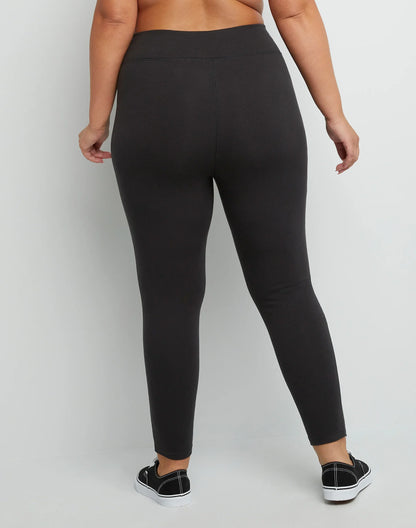 Hanes Just My Size Women's Stretch Jersey Leggings, 25.5" (Plus Size)
