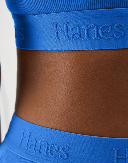 Hanes Originals Women's SuperSoft Comfywear Rib Banded Crop Top