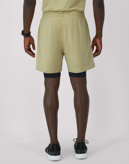 Hanes Moves Men's 2-in-1 Gym Shorts, 5" Inseam
