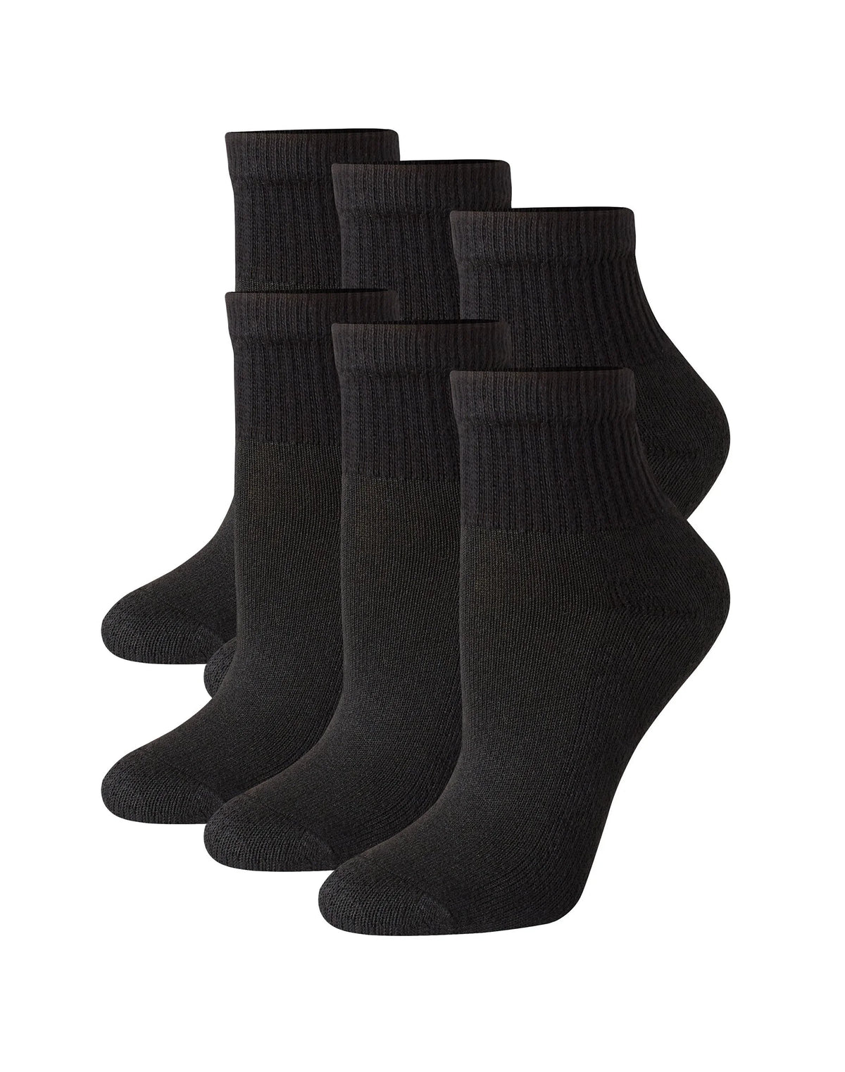 Hanes Women's Ankle Socks, Moisture-Wicking, 6-Pairs