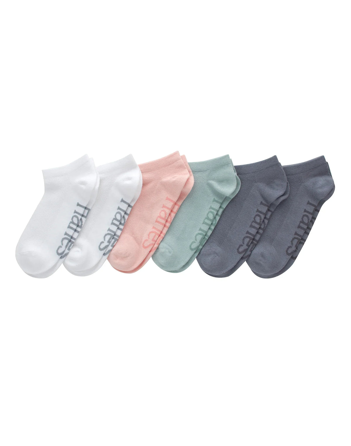 Hanes Originals Women&rsquo;s SuperSoft No Show Socks, Extended Sizes, 6-Pairs