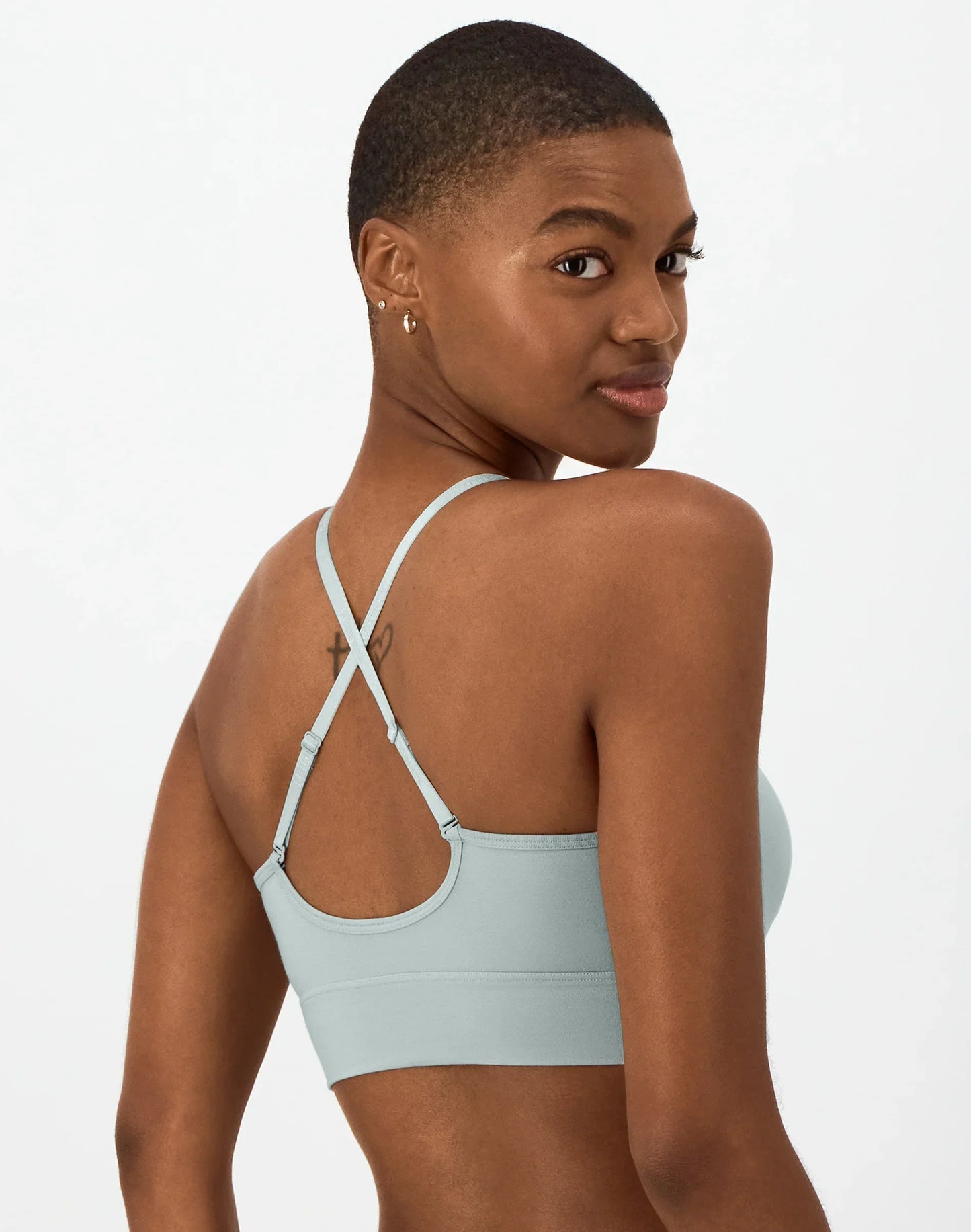 Hanes Originals Women's SuperSoft Longline Triangle Bralette