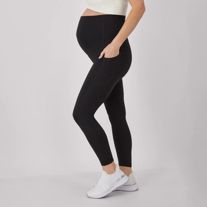 Hanes Maternity Women's Stretch &amp; Recover 7/8 Leggings, 25" Inseam