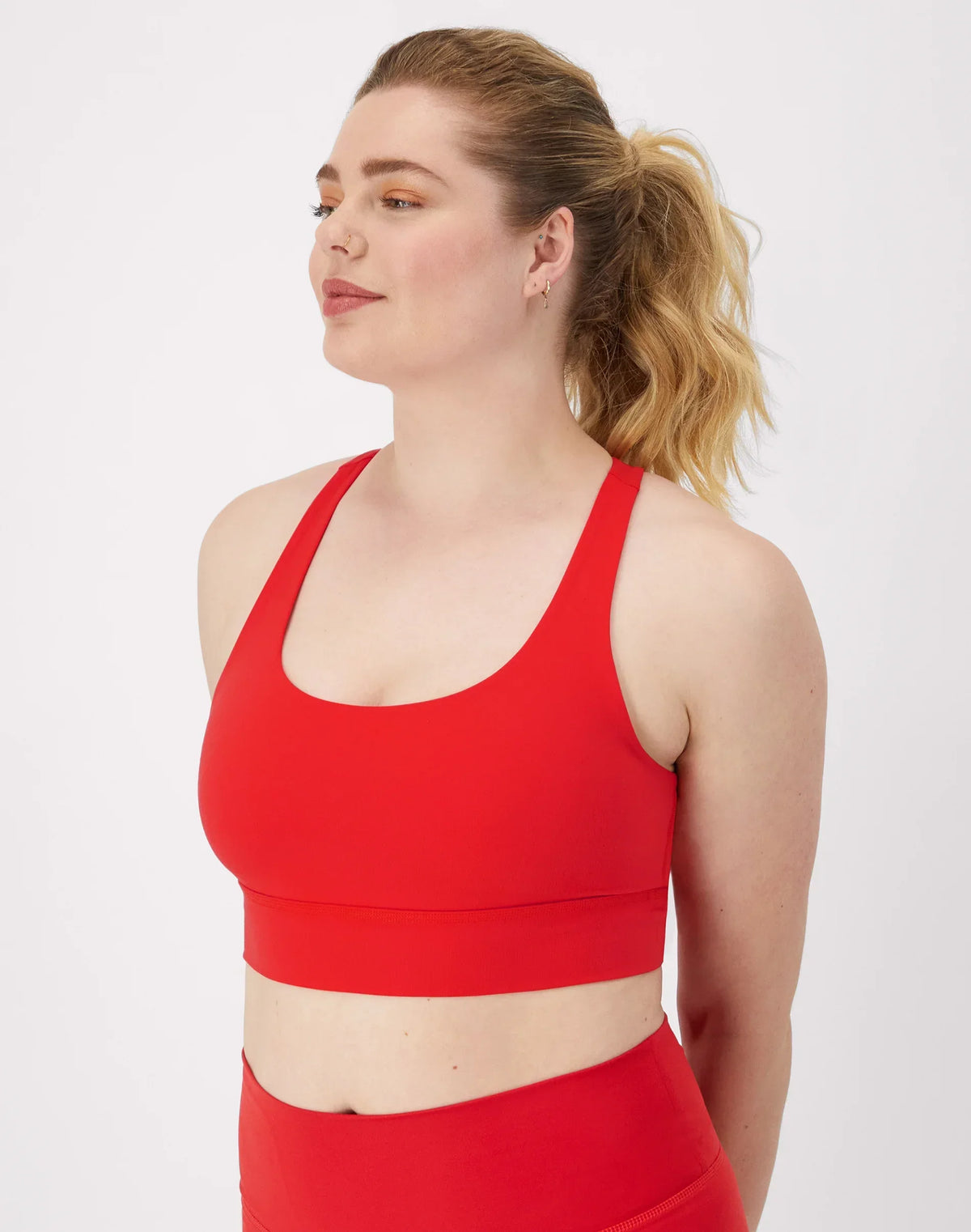 Hanes Moves Women's Crop Sports Bra, Racerback