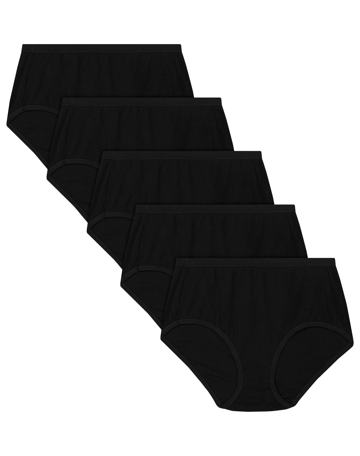 Hanes Ultimate ComfortSoft Women's Underwear Briefs, 5-Pack, Cotton Stretch
