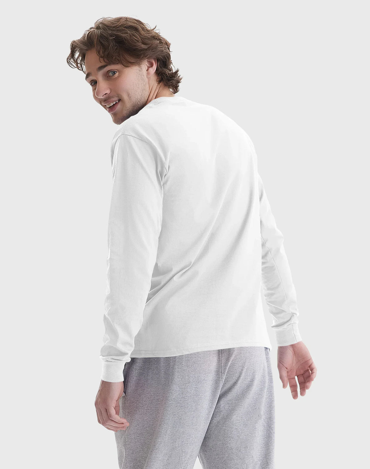 Hanes Beefy Men's Long Sleeve T-Shirt, Cotton