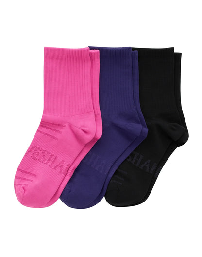 Hanes Moves Women&rsquo;s Seamless Stretch Mid Crew Socks, 3 Pairs