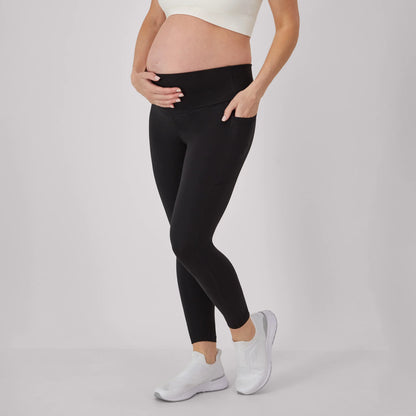 Hanes Maternity Women's Stretch &amp; Recover 7/8 Leggings, 25" Inseam