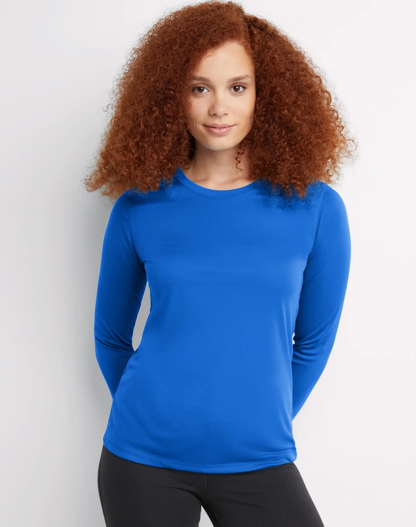 Hanes Sport Cool DRI Women's Performance Long Sleeve T-Shirt, 4-Pack
