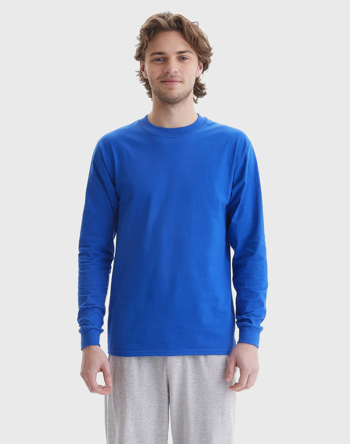 Hanes Beefy Men's Long Sleeve T-Shirt, Cotton