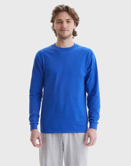 Hanes Beefy Men's Long Sleeve T-Shirt, Cotton