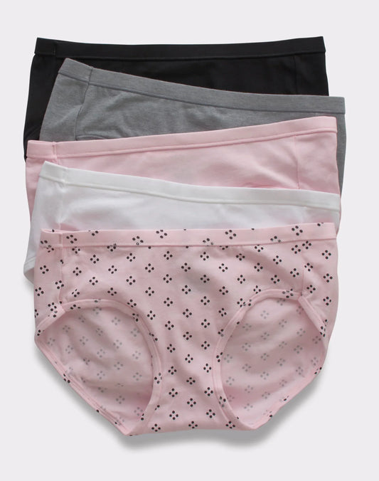 Hanes Ultimate ComfortSoft Women&rsquo;s Hipster Underwear, 5-Pack