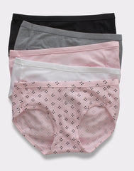 Hanes Ultimate ComfortSoft Women&rsquo;s Hipster Underwear, 5-Pack