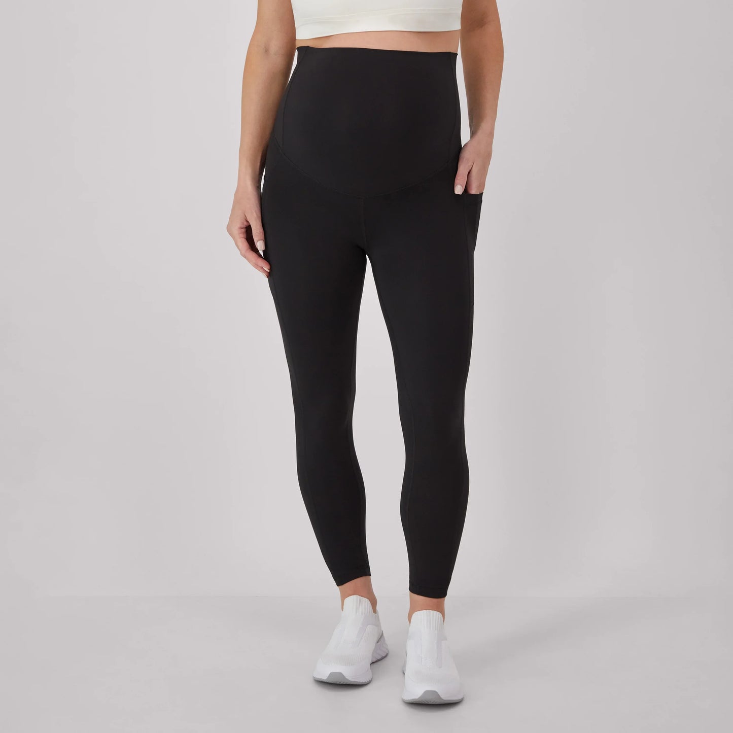 Hanes Maternity Women's Stretch &amp; Recover 7/8 Leggings, 25" Inseam