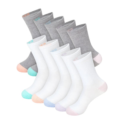 Hanes Moves X-Temp Women's Crew Socks, 10-Pairs, Shoe Sizes 5-9