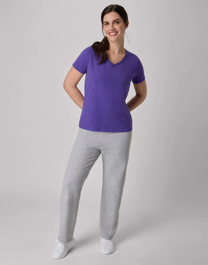 Hanes EcoSmart Women's Fleece Sweatpants with Open Bottom Legs, 30.5"