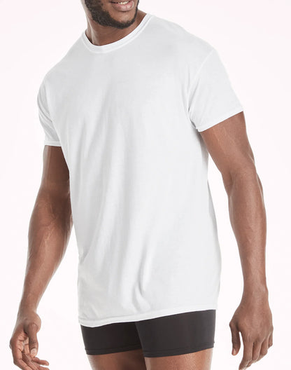 Hanes Comfort Flex Fit Men's White Modal Undershirt, 3-Pack