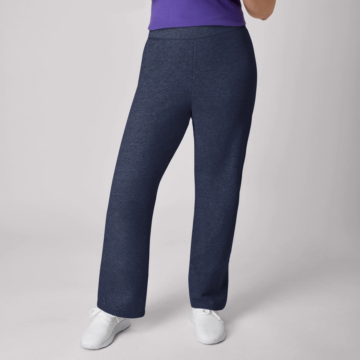 Hanes EcoSmart Women's Fleece Sweatpants with Open Bottom Legs, 30.5"