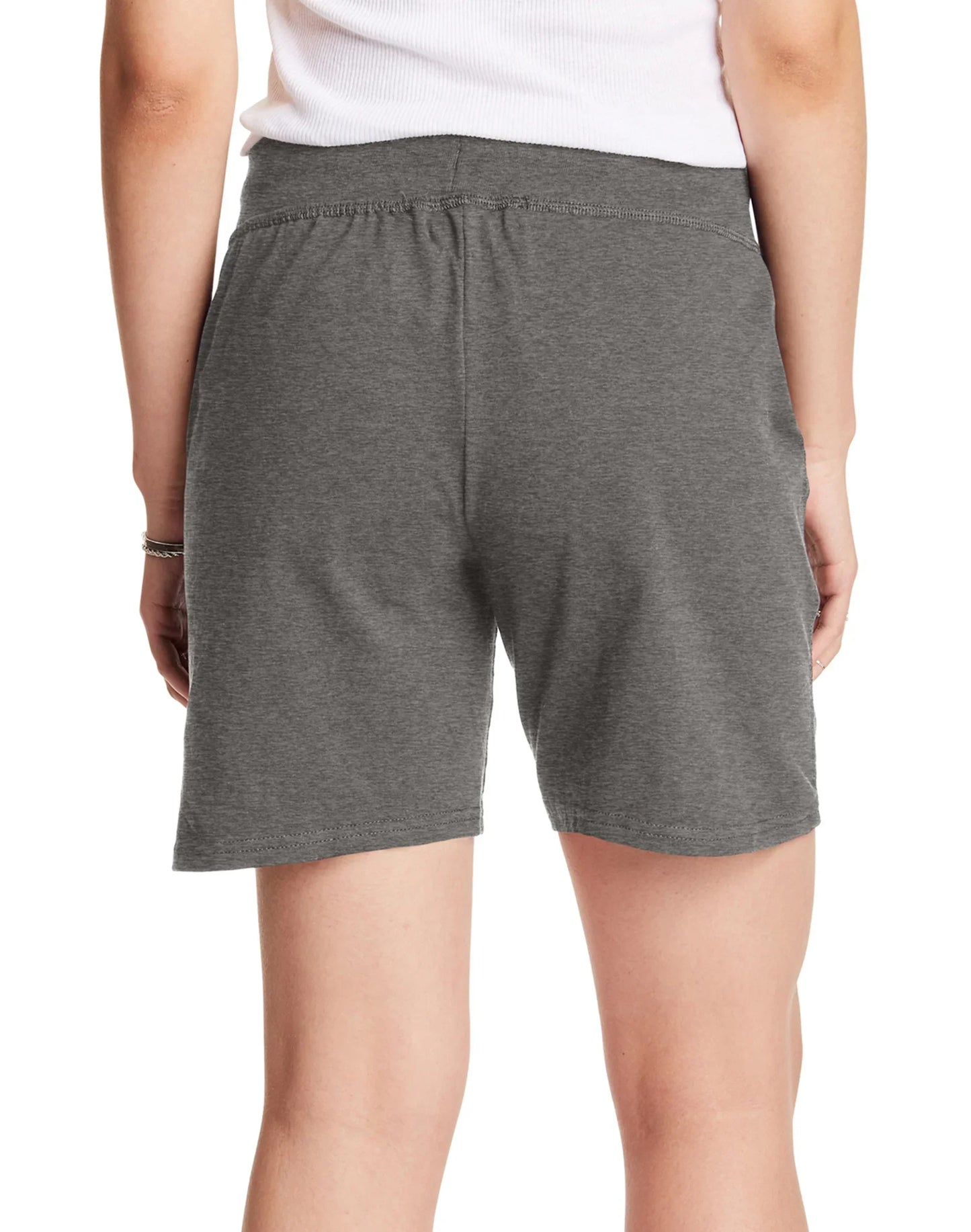 Hanes Women's Jersey Pocket Shorts, 7"