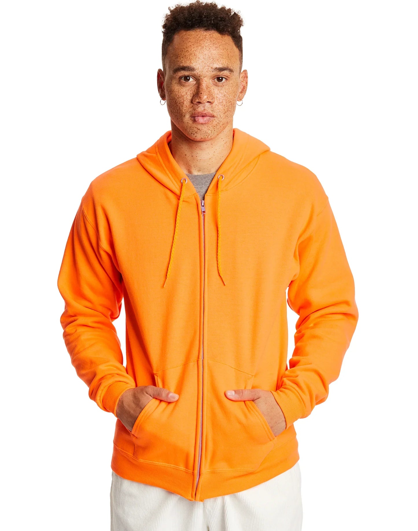 Hanes EcoSmart Unisex Full-Zip Fleece Hoodie