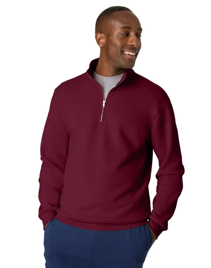 Hanes EcoSmart Men’s Fleece Quarter-Zip Pullover