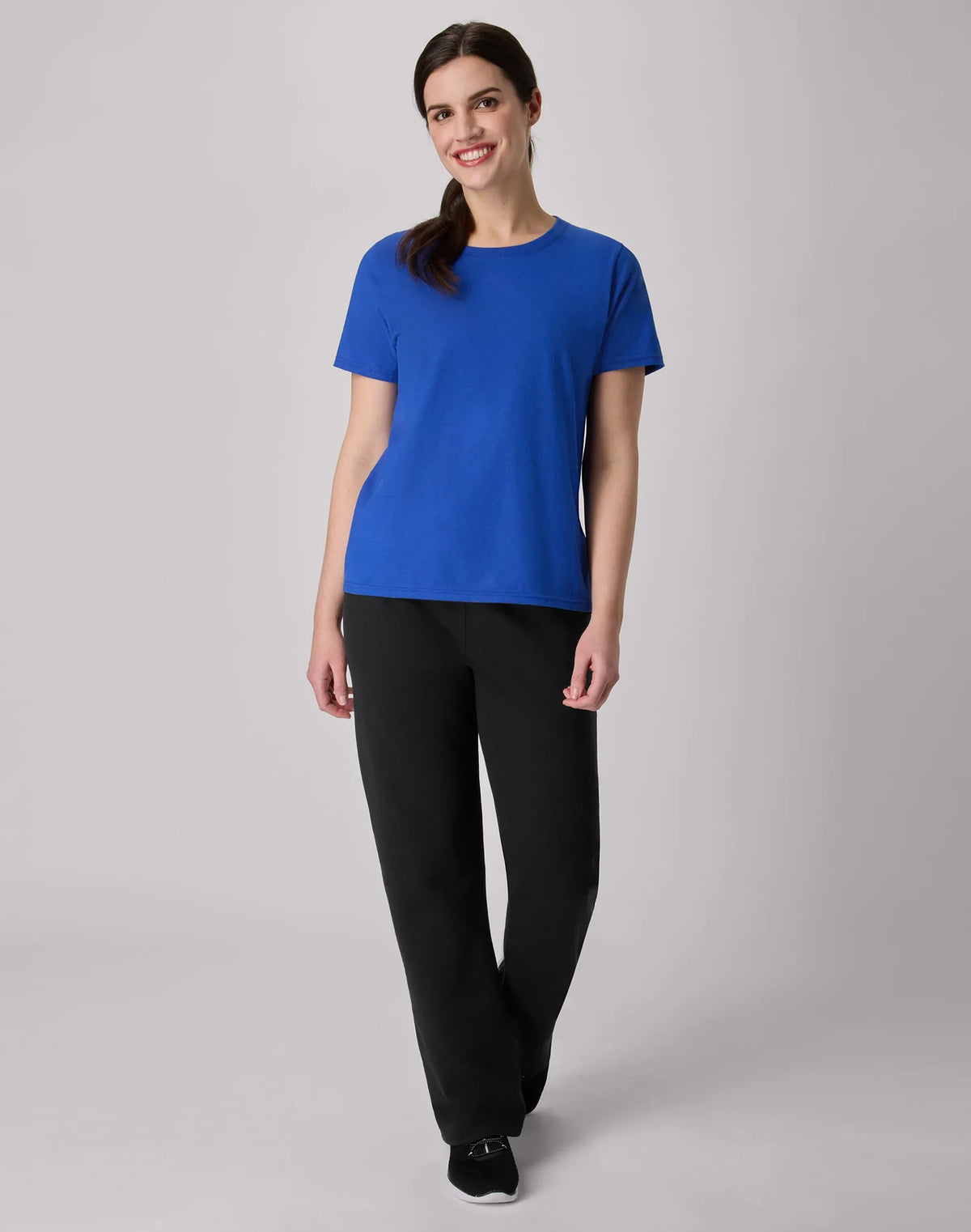 Hanes EcoSmart Women's Fleece Sweatpants with Open Bottom Legs, 30.5"