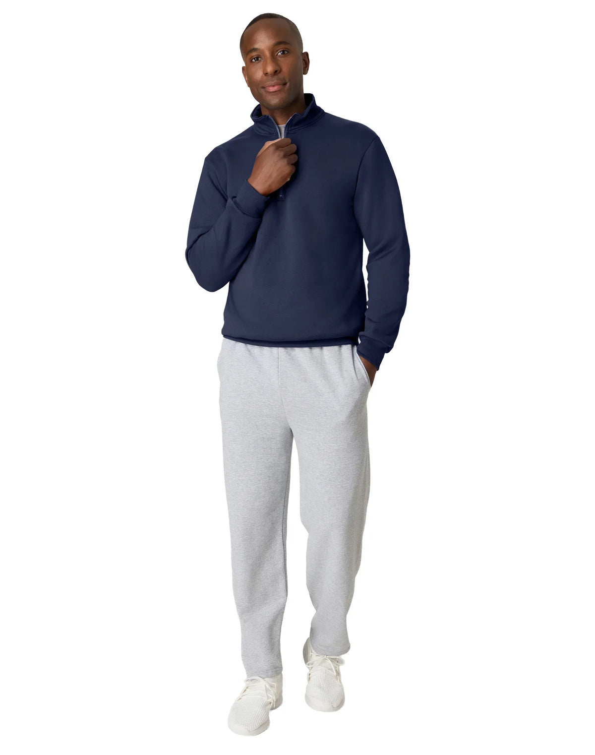 Hanes EcoSmart Men’s Fleece Quarter-Zip Pullover