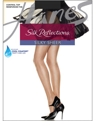 Hanes Silk Reflections Control Top Pantyhose with Reinforced Toe