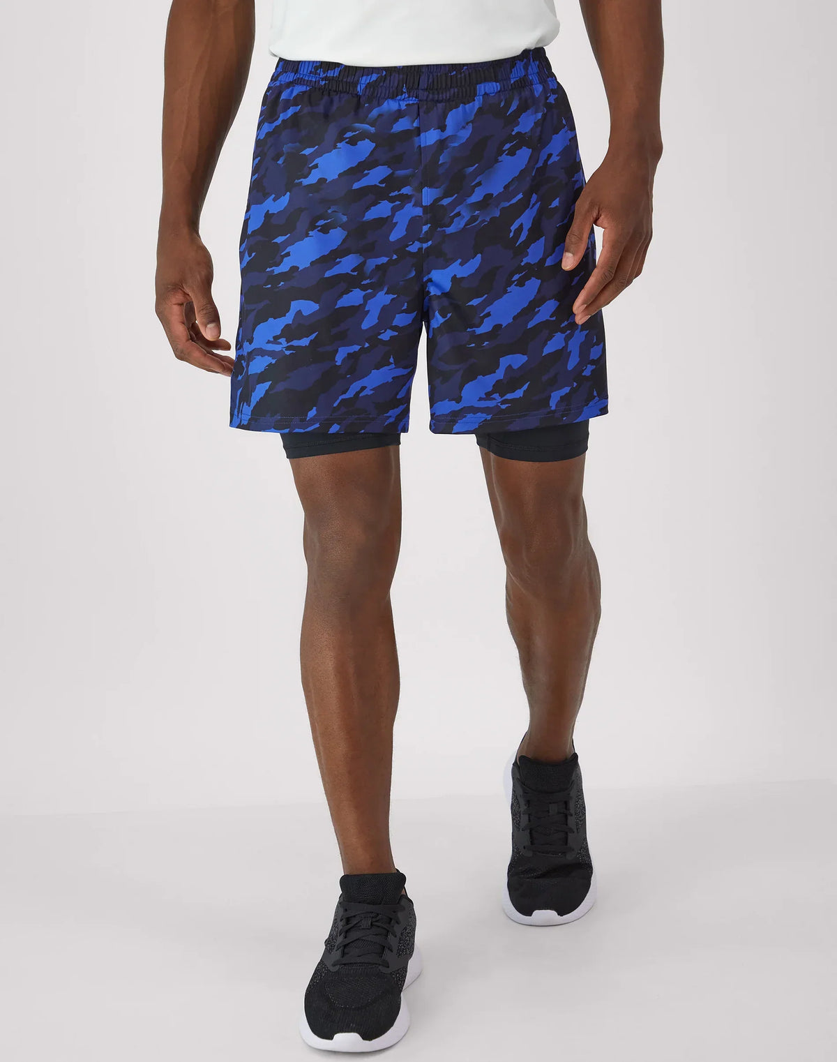 Hanes Moves Men's 2-in-1 Gym Shorts, 5" Inseam