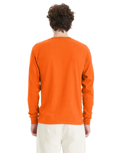 Hanes Essentials Men's Cotton Long Sleeve T-Shirt, Value 4-Pack