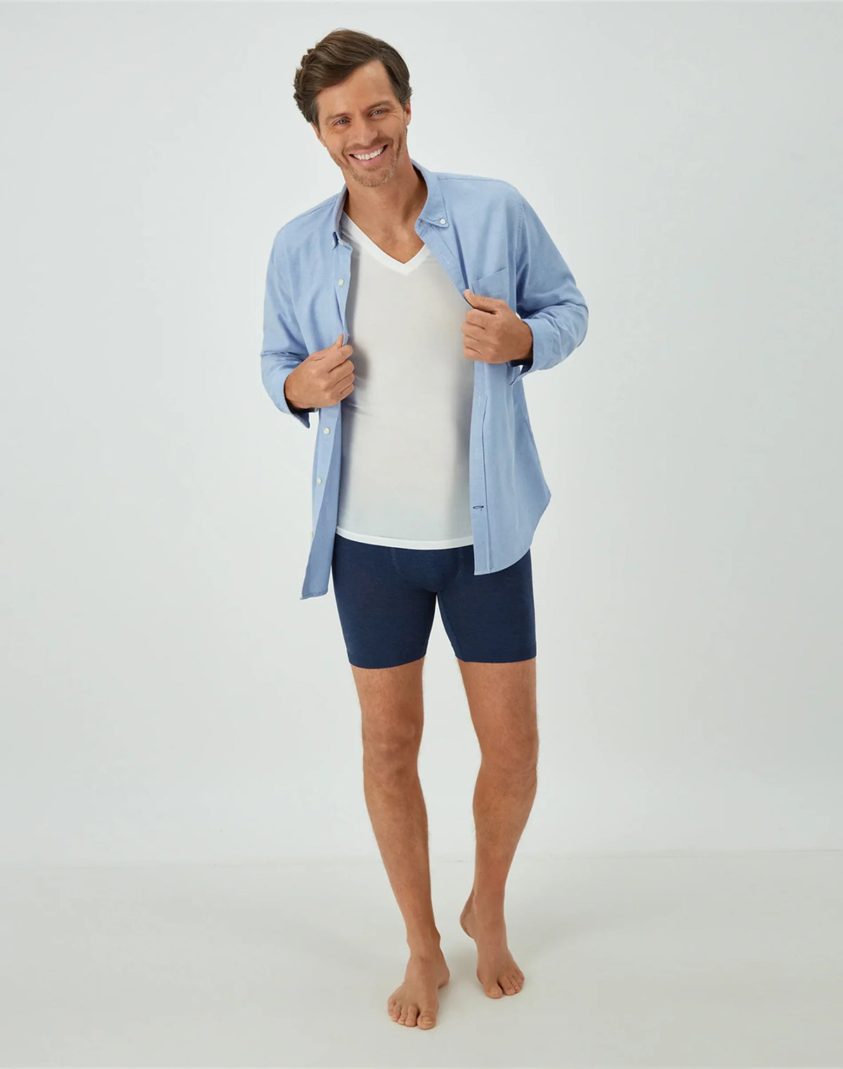 Hanes Perfect Flex Men's Tee, White V-Neck Undershirt, 1-Pack