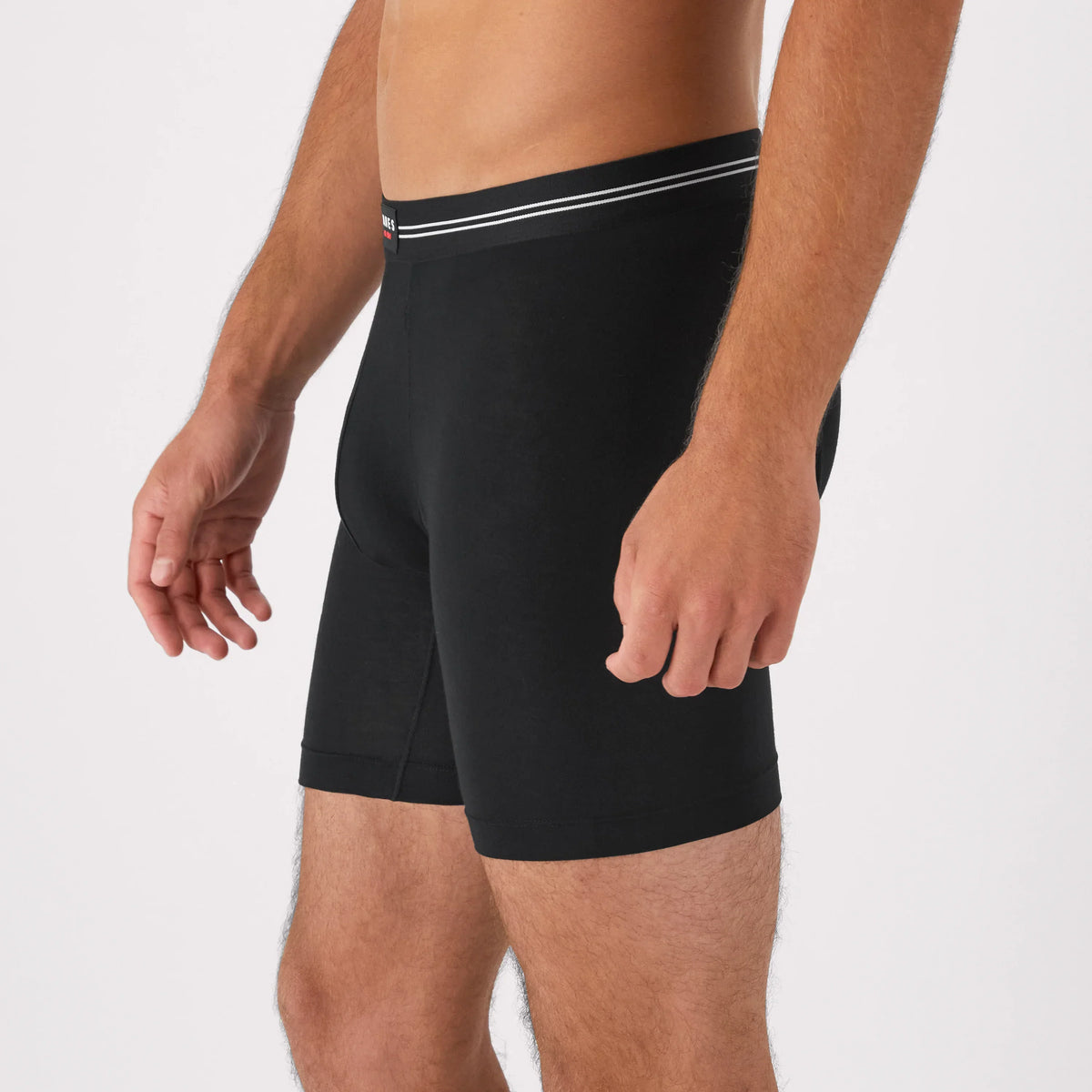 Hanes Perfect Flex Men's Boxer Brief Underwear, Lightweight &amp; Breathable, Black, 1-Pack