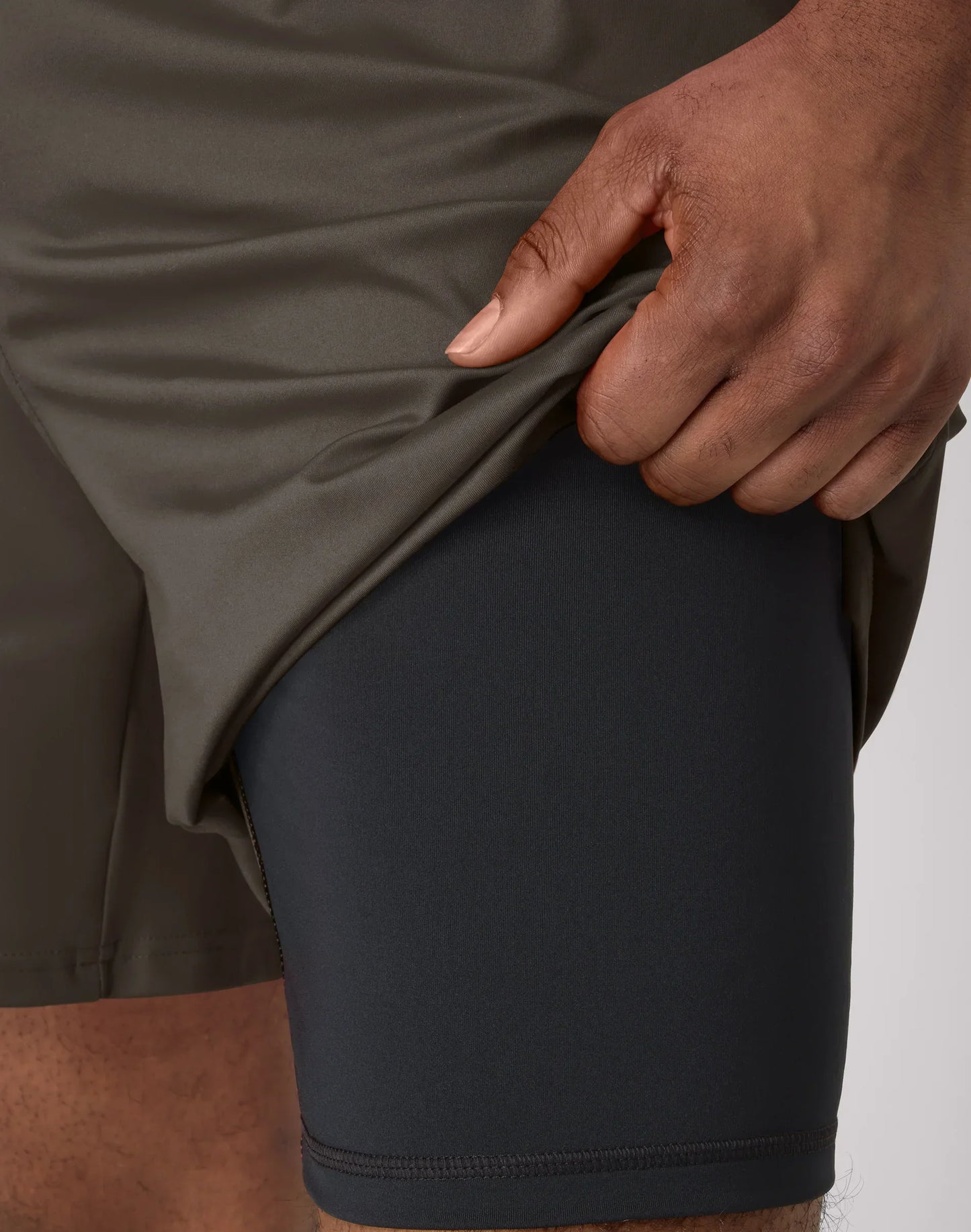 Hanes Moves Men's 2-in-1 Gym Shorts, 7" Inseam