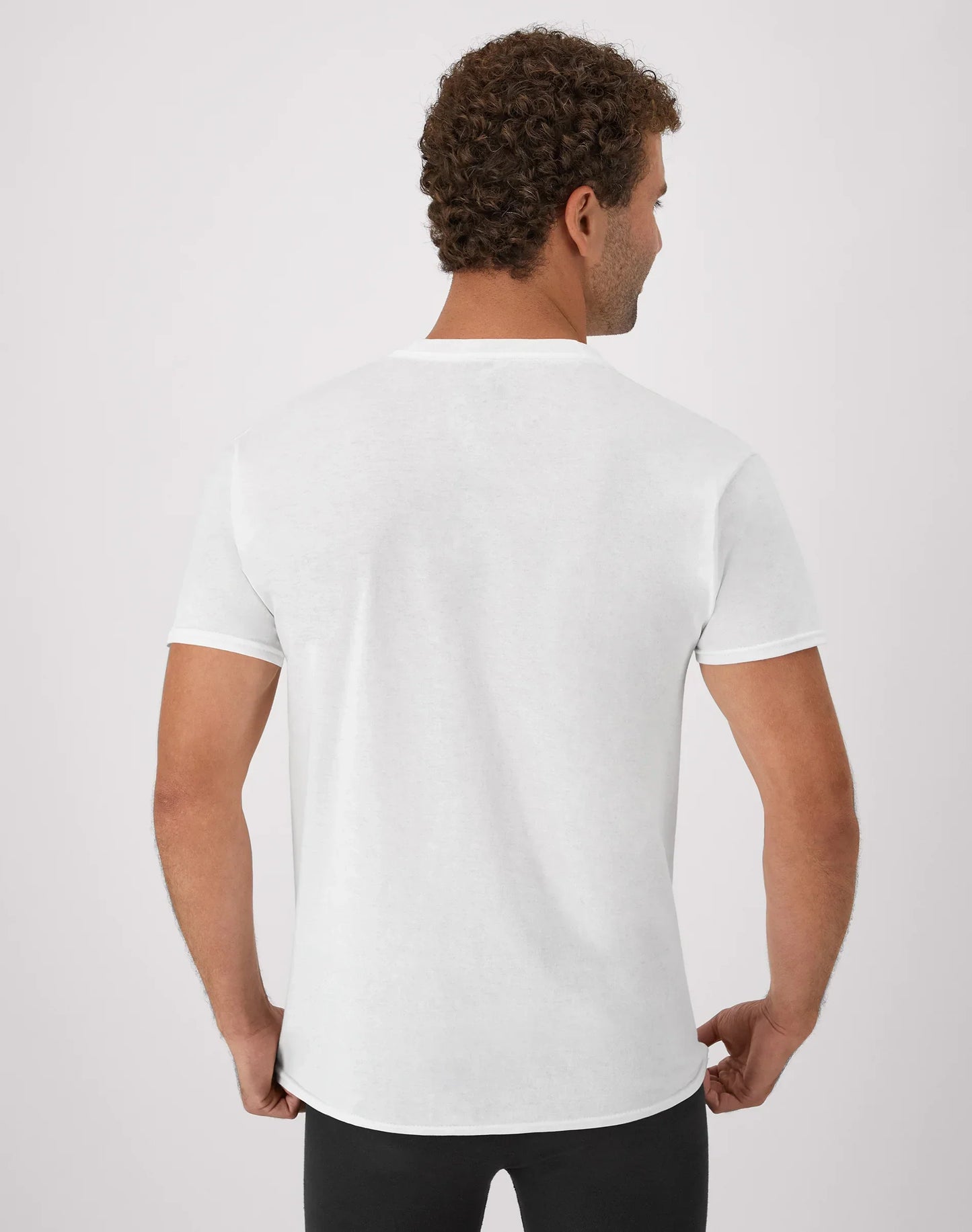 Hanes Men's Undershirt Pack, V-Neck, Moisture-Wicking Cotton with Odor Control, 6-Pack