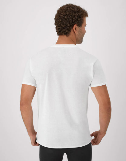 Hanes Men's Undershirt Pack, V-Neck, Moisture-Wicking Cotton with Odor Control, 6-Pack