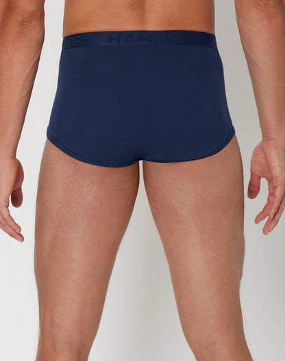 Hanes Men's Underwear Briefs Pack, 7-Pack, Sexy Men's Underwear, Moisture Wicking, White