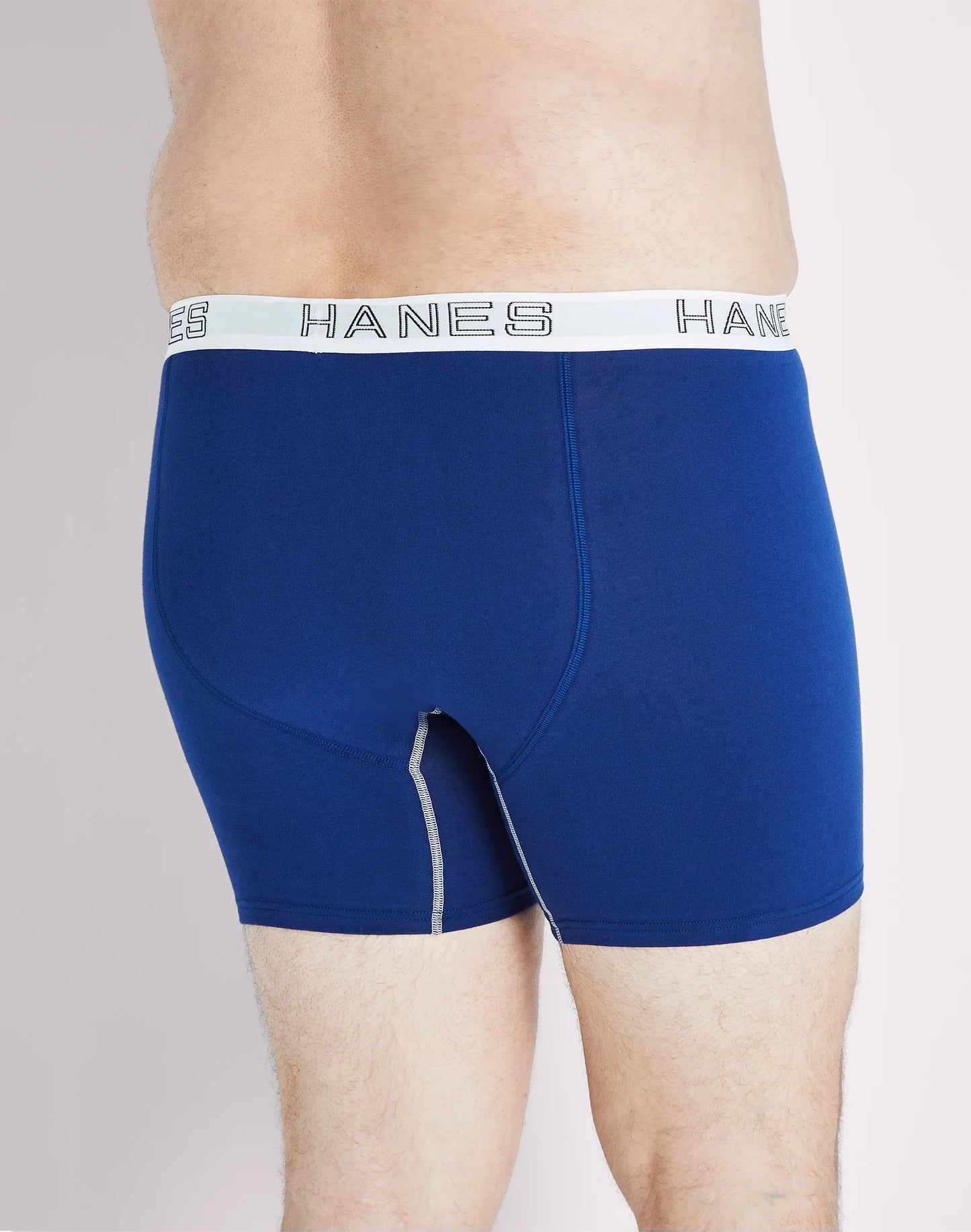Hanes Ultimate Stretch Cotton Big Men’s Boxer Brief Underwear, Assorted, 4-Pack (Big &amp; Tall Sizes)