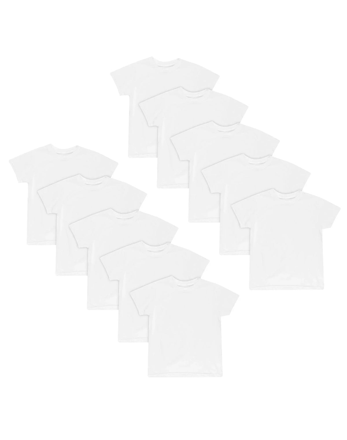 Hanes EcoSmart Boys' Undershirt, 10-Pack, White