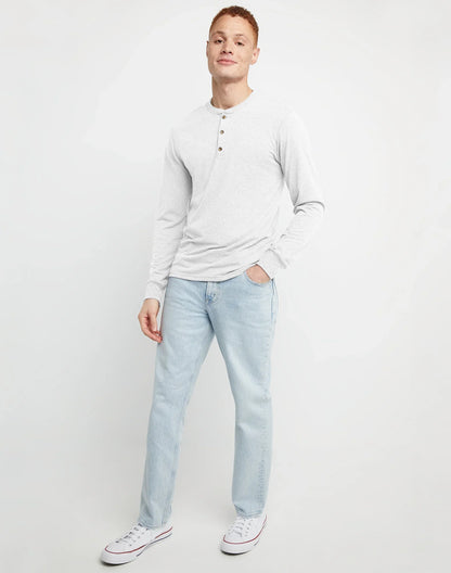 Hanes Originals Men's Long Sleeve Henley T-Shirt