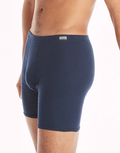 Hanes Men's Boxer Brief Super Value Pack, ComfortSoft Waistband, Assorted Blues, 10-Pack